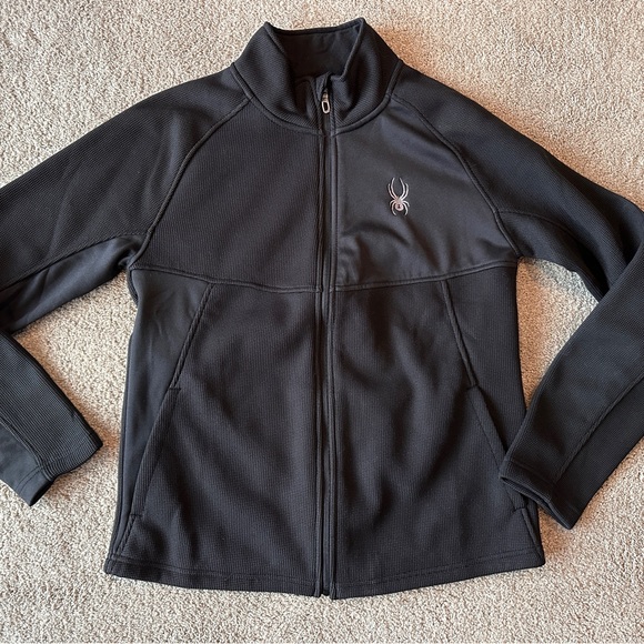 Spyder Other - NWOT Men's Spyder Core Sweater Black Midweight Zip Jacket, Size Medium